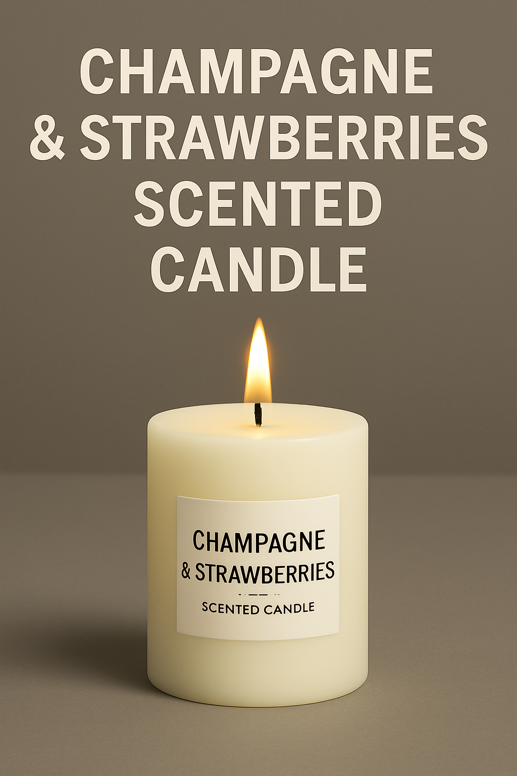 Champagne & Strawberries Candle