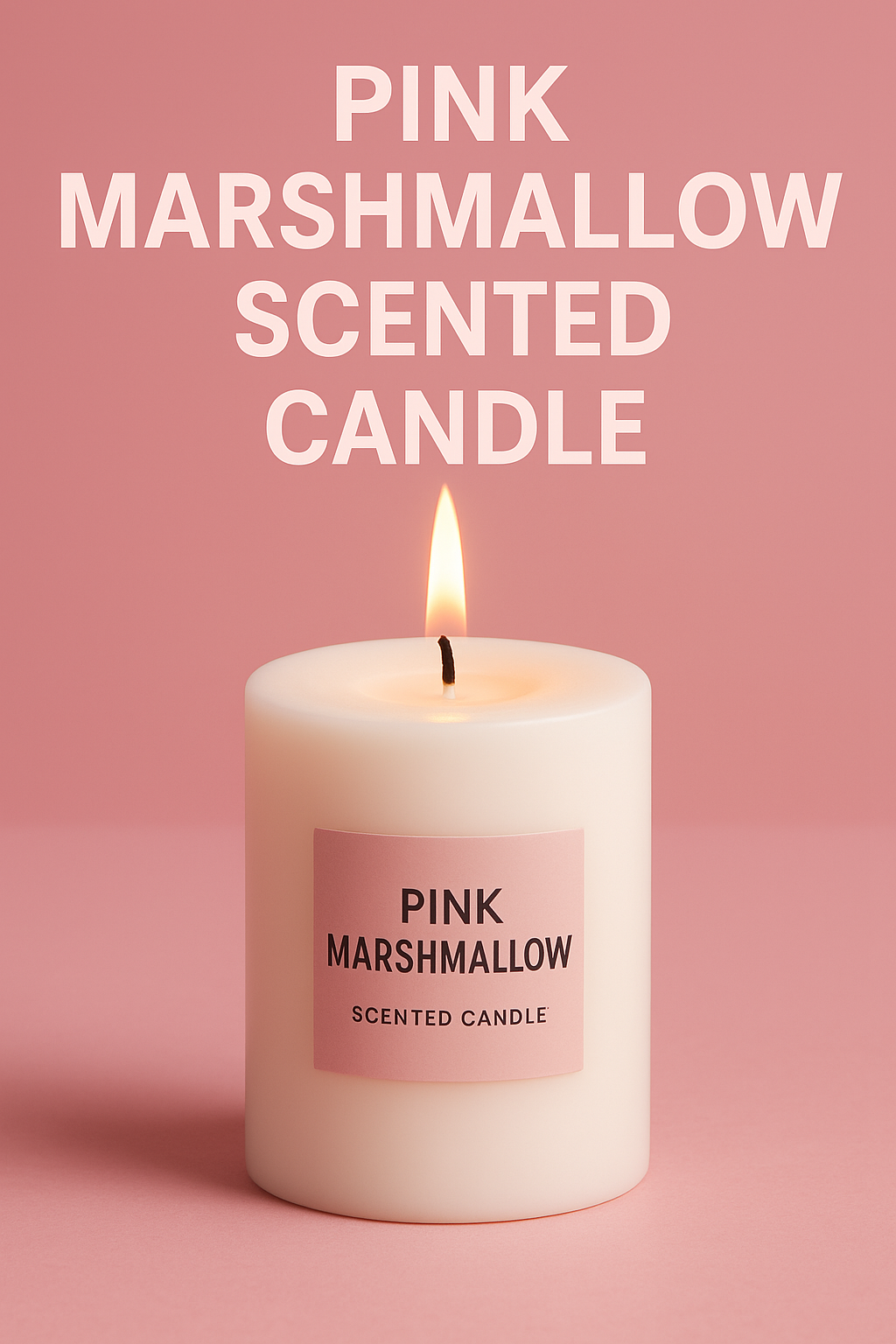 Pink Marshmallow Candle