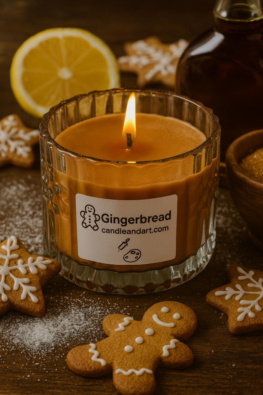 Gingerbread Candle